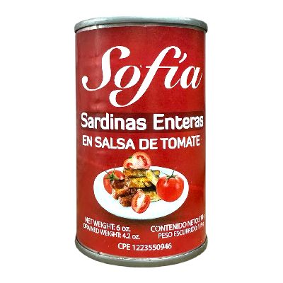 SOFIA SARDINA LATA SALSA DE TOMATE 170 (